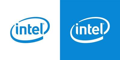 Intel logo vector, Intel icoon vrij vector