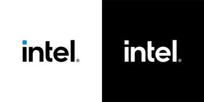 Intel logo vector, Intel icoon vrij vector