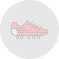 Amerikaans voetbal schoenen vector icoon ontwerp