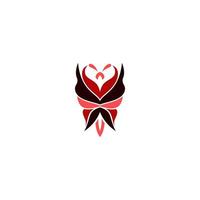 vlinder abstract lijn logo ontwerp, vlinder logo vector