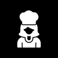 chef vrouw vector icoon ontwerp