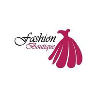 mooi jurk vrouw logo gemakkelijk creatief voor winkel mode winkel logo vector
