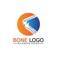 bot logo vector sjabloon symbool.illustratie van gewricht, knie. chiropractie logo