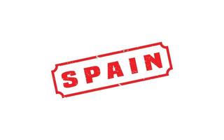 Spanje postzegel rubber met grunge stijl Aan wit achtergrond vector