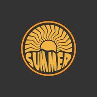 zon. zomer logo vector