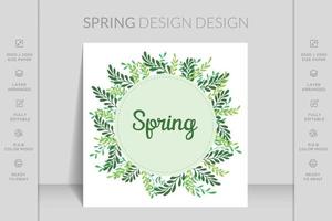 voorjaar bloemen kader. vector illustratie voor etiketten, bruiloft uitnodiging. voorjaar ornament concept. hand- getrokken illustratie. vector lay-out decoratief groet kaart of uitnodiging ontwerp achtergrond.