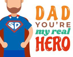 Mijn Superdad-poster vector