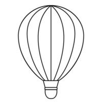 lucht ballon vector icoon. vervoer vlak icoon