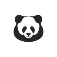 elegant zwart en wit vector panda logo. geïsoleerd Aan een wit achtergrond.