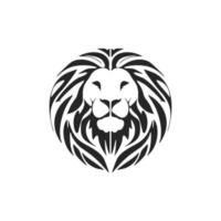 een voortreffelijk gemakkelijk zwart leeuw logo. geïsoleerd Aan een wit achtergrond. vector