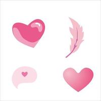 Valentijn icoon hart vector