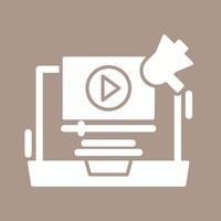 videomarketing vectorpictogram vector