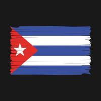 Cuba vlag borstel vector