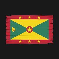 Grenada vlag borstel vector