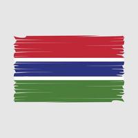 Gambia vlag borstel vector