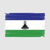 Lesotho vlag borstel vector