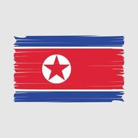 noorden Korea vlag borstel vector