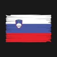 Slovenië vlag borstel vector