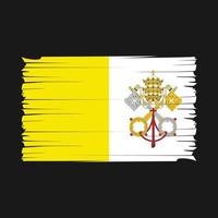 Vaticaan vlag borstel vector