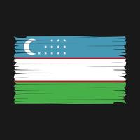 Oezbekistan vlag borstel vector
