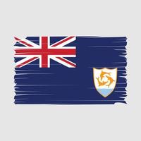 Anguilla vlag borstel vector