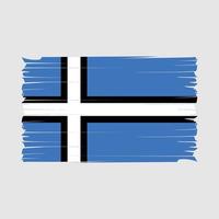 Estland vlag borstel vector