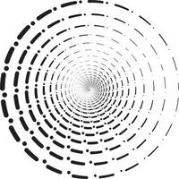 cirkel ontwerp in halftoon, ronde stippel patroon vector illustratie