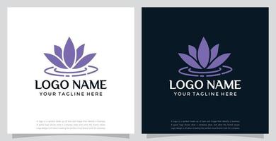 gemakkelijk logo van lotus voorraad vector voor bedrijf en branding