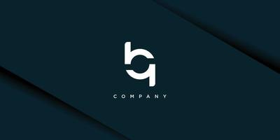 brief bq logo met creatief ontwerp concept vector icoon illustratie