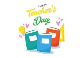 Gelukkige Teachers Day Illustratie vector