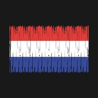 nederlandse vlag borstel vector