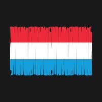 Luxemburg vlag borstel vector illustratie