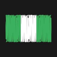 Nigeria vlag borstel vector illustratie
