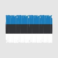 Estland vlag borstel vector illustratie