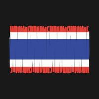 Thailand vlag borstel vector illustratie