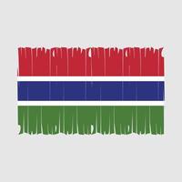 Gambia vlag borstel vector illustratie