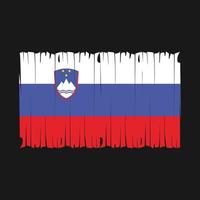 Slovenië vlag borstel vector illustratie