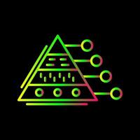 piramide diagram vector icoon