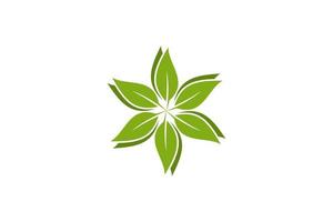 groen boom blad vector logo