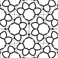 abstract mandala vis schaal naadloos patroon. sier- tegel, mozaïek- achtergrond. bloemen lapwerk oneindigheid kaart. Arabisch, Indisch, poef motieven. vector