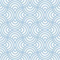 abstract gestreept vis schaal naadloos patroon. sier- tegel, mozaïek- achtergrond. boog oneindigheid kaart. vector