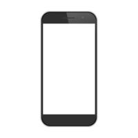 vlak glanzend smartphone apparaat vector mockup sjabloon