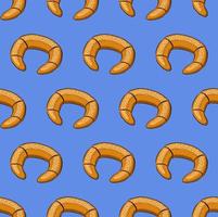 licht blauw naadloos vector achtergrond met zoet bagels