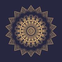 vector luxe sier- mandala ontwerp achtergrond in goud kleur