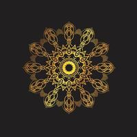 vector luxe sier- mandala ontwerp achtergrond in goud kleur vector