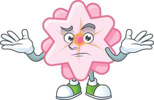 Chinese roze bloem tekenfilm karakter stijl vector
