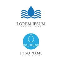 water Golf logo vector en symbool sjabloon