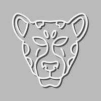 luipaard vector icoon