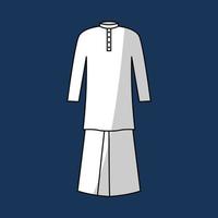 illustratie van typisch moslim Mannen kleren van Arabië vector