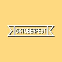 oktoberfeest banier vector icoon